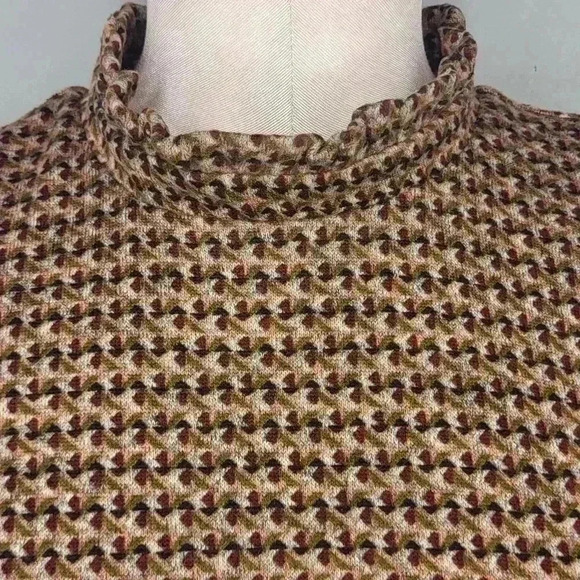 52seven Dress Mock Neck Sweater Dress Long-Sleeve Mock Neck Hacci Sz Large - Picture 5 of 11